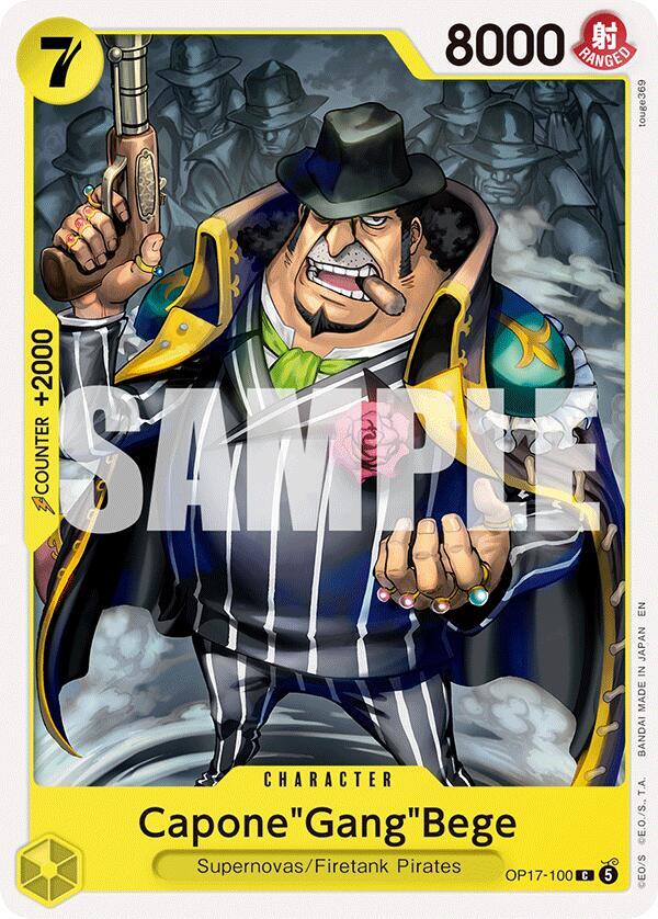 Capone"Gang"Bege - OP17-100 - The World's Strongest Warriors (OP17) - Normal - One Piece TCG Card