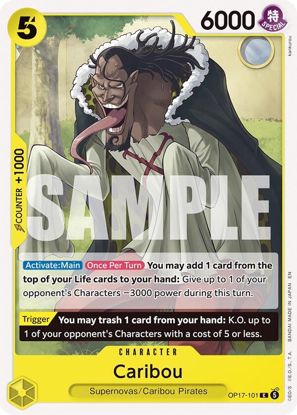 Caribou - OP17-101 - The World's Strongest Warriors (OP17) - Normal - One Piece TCG Card
