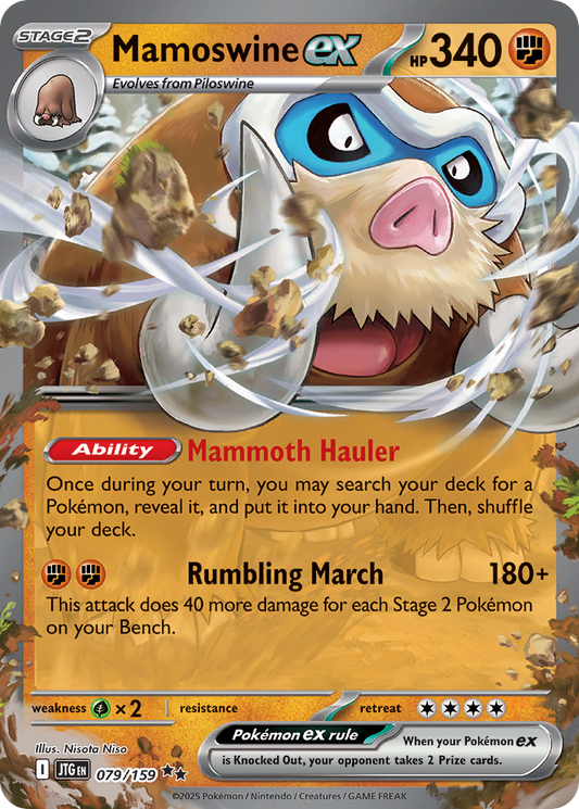 Mamoswine ex - 79/159 - Scarlet & Violet Journey Together (JTG)