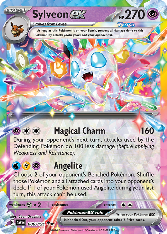 Sylveon ex - 86/191 - Scarlet & Violet Surging Sparks (SSP)
