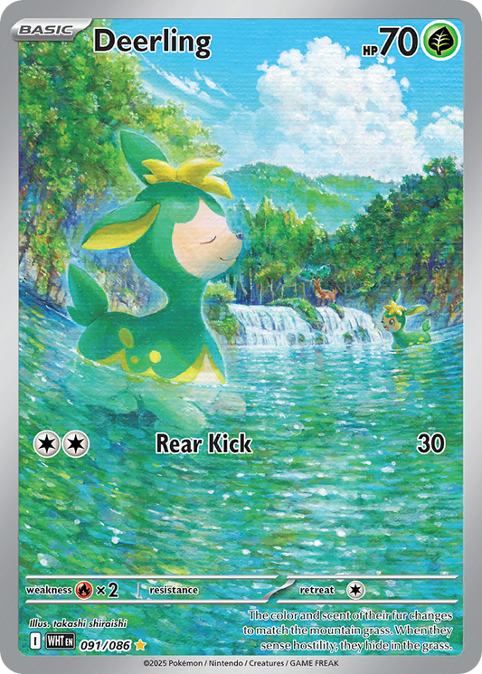 Deerling - 91/86 - Scarlet & Violet White Flare
