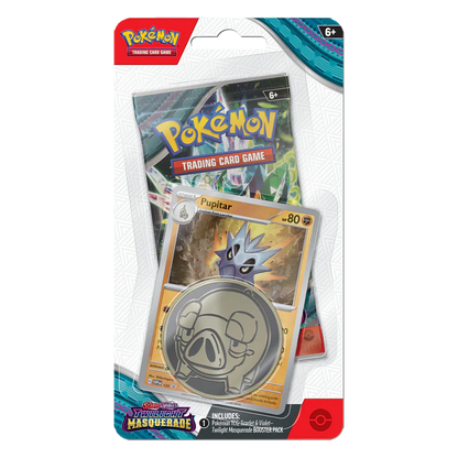 Pokemon Twilight Masquerade Pupitar Checklane Blister