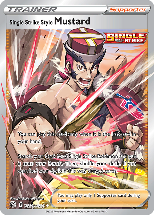 Single Strike Style Mustard - TG28/30 - Sword & Shield Brilliant Stars Trainer Gallery