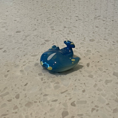 Front view of blue stingray from Genshin Impact's Fontemer Aberrant enemies