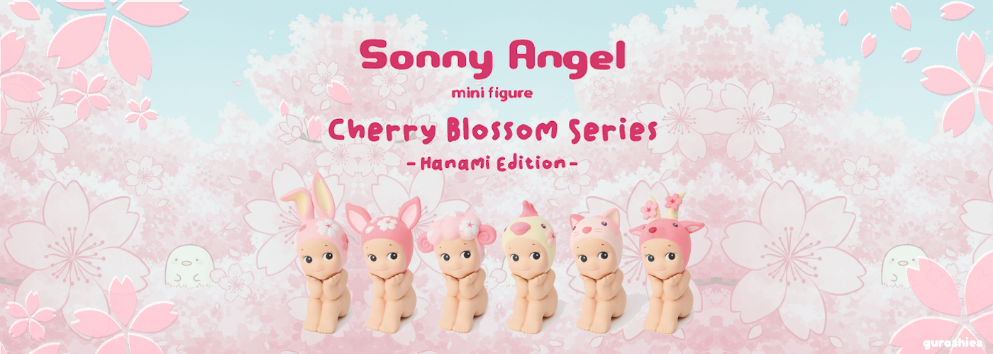 Sonny Angel cherry blossom series hanami edition all variants promotional banner