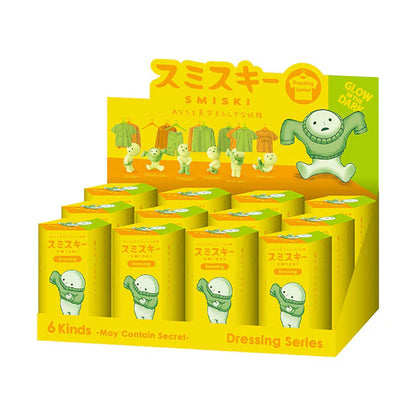 full box of smiski dressing series