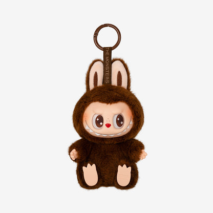 Labubu Have a Seat Duoduo Plush Keychain Brown Secret