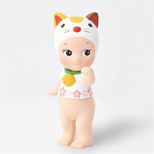 japanese good luck lucky cat white