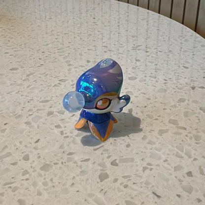 Front view of pearl blue seahorse from Genshin Impact's Fontemer Aberrant enemies