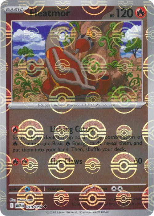 Heatmor (Poke Ball Pattern) - 019/086 - SV: White Flare (WHT)