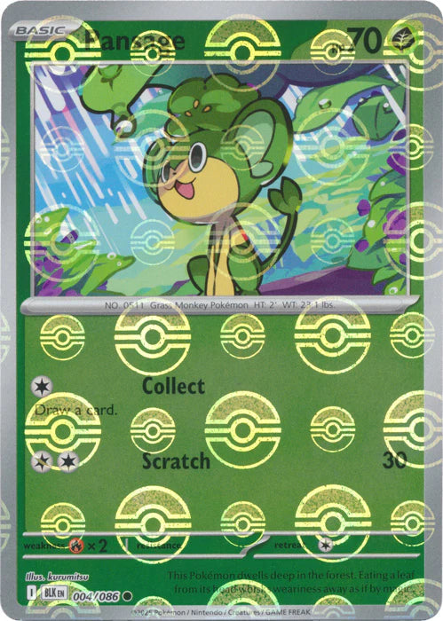 Pansage (Poke Ball Pattern) - 004/086 - SV: Black Bolt (BLK)