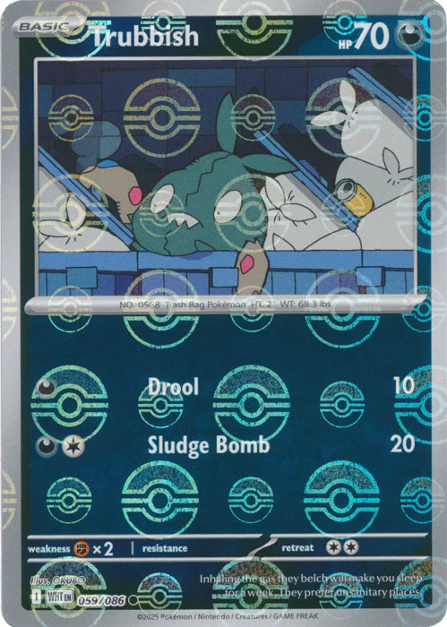 Trubbish (Poke Ball Pattern) - 059/086 - SV: White Flare (WHT)