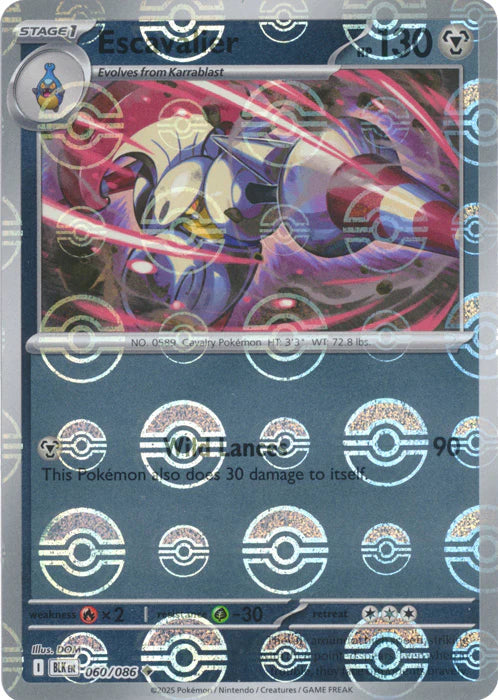 Escavalier (Poke Ball Pattern) - 060/086 - SV: Black Bolt (BLK)