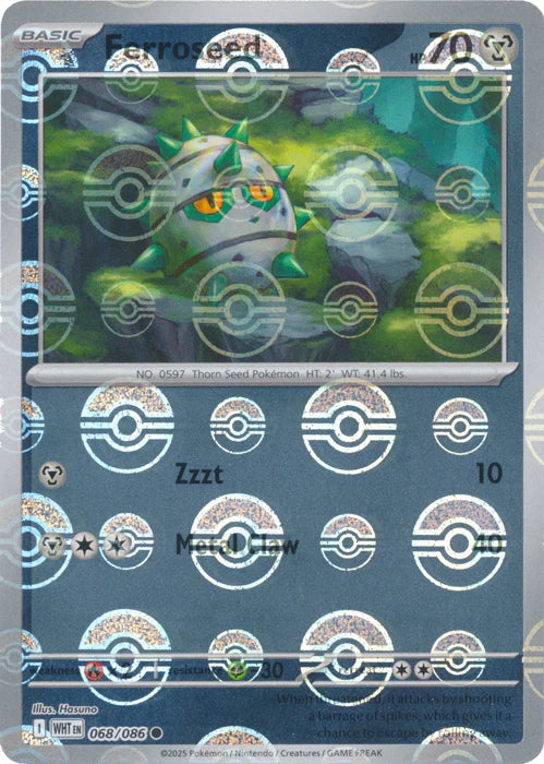 Ferroseed (Poke Ball Pattern) - 068/086 - SV: White Flare (WHT)