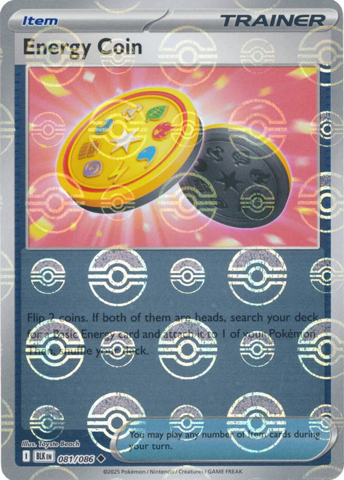 Energy Coin (Poke Ball Pattern) - 081/086 - SV: Black Bolt (BLK)