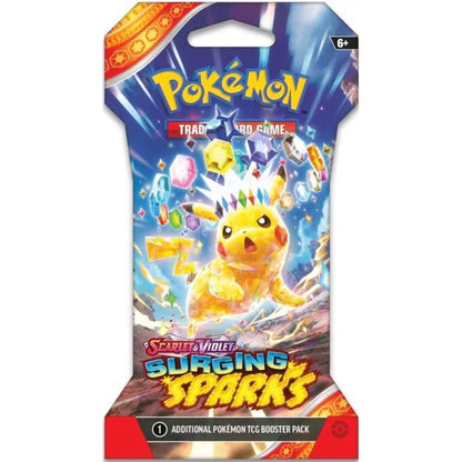 pokemon surging sparks sleeved booster pack pikachu