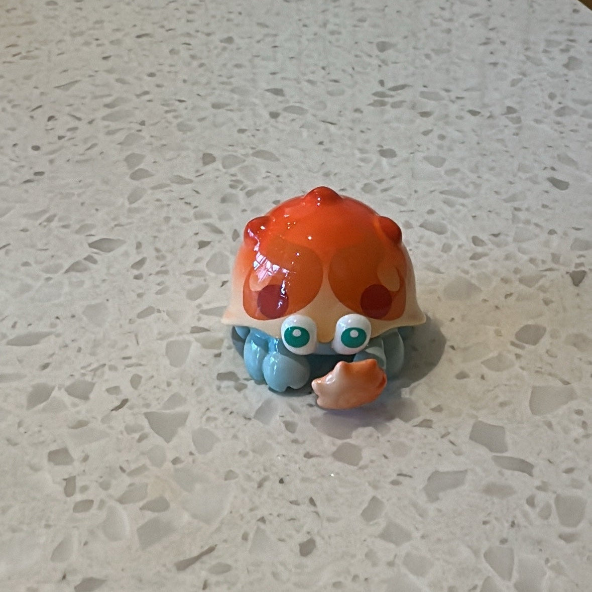 Front view of orange armored crab from Genshin Impact's Fontemer Aberrant enemies