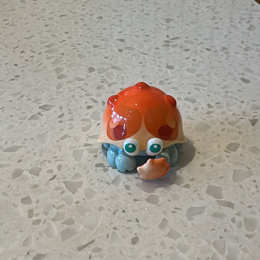 Front view of orange armored crab from Genshin Impact's Fontemer Aberrant enemies