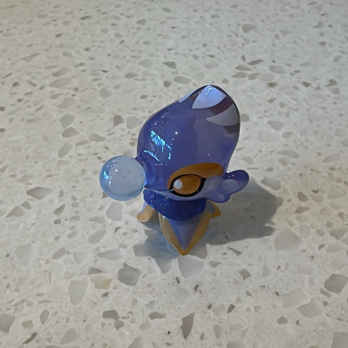 Front view of translucent blue seahorse from Genshin Impact's Fontemer Aberrant enemies