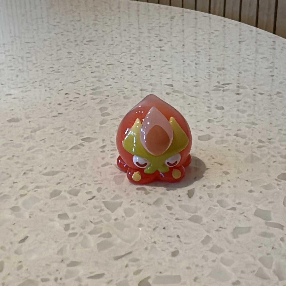 Front view of translucent pink ball octopus from Genshin Impact's Fontemer Aberrant enemies